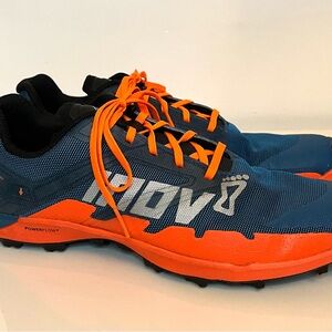 Inov-8 Blue and Orange Trail Shoes